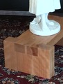 Birch Stool With Statue Detail